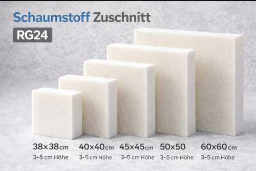 Schaumstoff zuschnitt rg24 - zuschnitt,