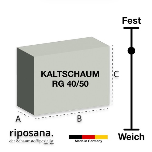 Schaumstoff kaltschaum 50 - kaltschaum, 40/50